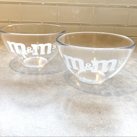 M&M's Clear Glass Cereal bowl - Set of 2 - Picture 2 of 9